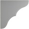 Ekena Millwork 1 3/4"W x 10"D x 10"H Stratford Wood Vintage Decor Bracket, Pebble Grey BKTWD02X10X10STPG - alternate 2